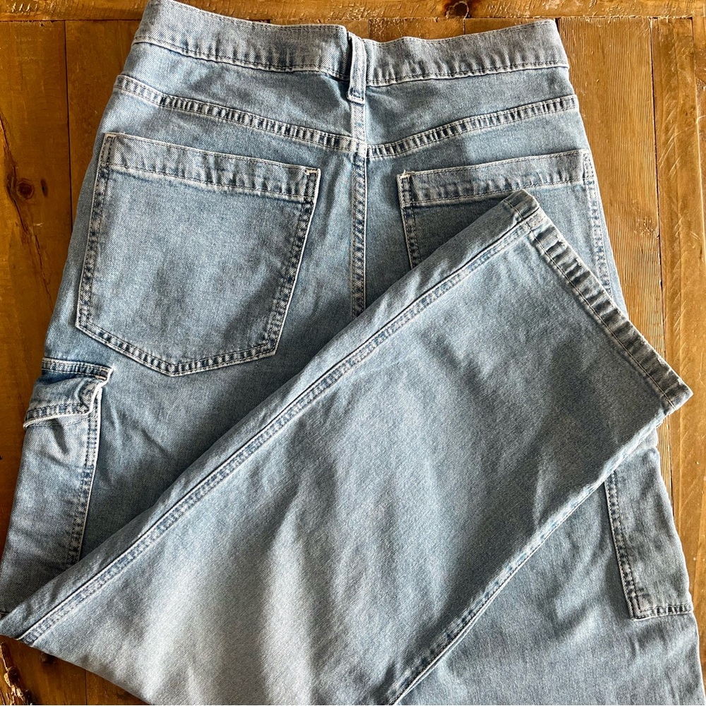 GAP Women's Mid Rise '90s Loose Cargo Jeans- US 27R - Picture 14 of 16